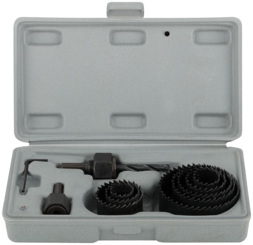 Пилы круговые набор 8 шт (19, 22, 28, 32, 38, 44, 51, 64 мм) в кейсе | код 36732М | FIT Пилы круговые набор 8 шт (19, 22, 28, 32, 38, 44, 51, 64 мм) в кейсе | код 36732М | FIT