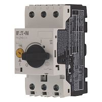 Авт. выключатель PKZM0-10-EA, 3P, In=10A, 690VAC, Icu=150kA/400V, It=6.3_10A, Ie=Ie=15.5In, 4kW(415VAC), CLASS 10A, управление рукояткой | код 189903 | EATON