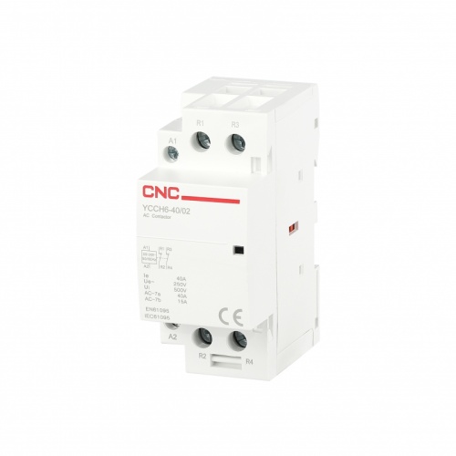 Модульный контактор YCCH6 25/02 16A 2P DC12В 2НЗ | код A060272 | CNC Модульный контактор YCCH6 25/02 16A 2P DC12В 2НЗ | код A060272 | CNC
