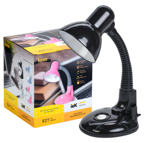 LIGHTING Светильник настольный 1005 с кармашком Е27 черный | код LNNL5-1005-2-VV-40-K02 | IEK фото 2