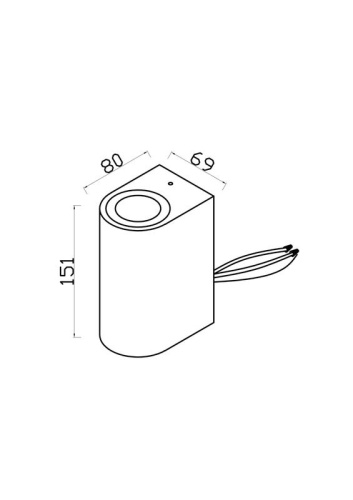 Настенный светильник уличный IP54 под лампу GU10 черный O044WL-02B | код O044WL-02B | Maytoni фото 3