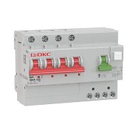 Выключатель автоматический дифференциального тока 4п C 25А 30мА 6кА тип A YON MDV63 | код MDV63-42C25-A | DKC