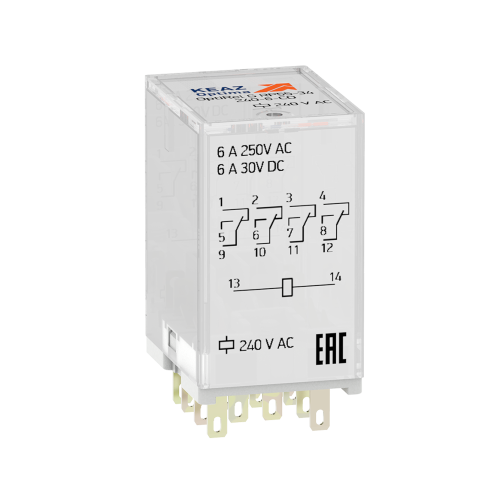 Реле промежуточное OptiRel G RP55-34-60D-6-CO/TI | код 281131 | КЭАЗ