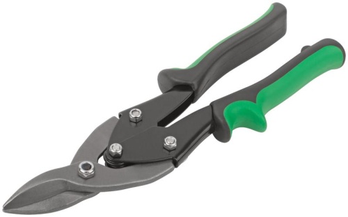 Ножницы по металлу усиленные CrV Профи, прорезиненные ручки, правые 250 мм | код 41572 | FIT фото 2