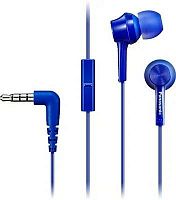 Гарнитура вкладыши Panasonic RP-TCM115GC 1.2м синий проводные в ушной раковине (RP-TCM115GCA) | код 1924961 | PANASONIC