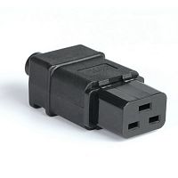 Разъем питания штепсельный (розетка) RUICHI IEC-320-C19, 3-х полюсной, 220 В, 16 А, прямой | код 113921 | Ruichi