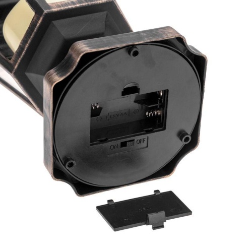 Фонарь декоративный на подставке со свечкой бронзовый корпус размер 14.5х17х31см тепл. бел. Neon-Night 513-058 фото 7 Фонарь декоративный на подставке со свечкой бронзовый корпус размер 14.5х17х31см тепл. бел. Neon-Night 513-058 фото 7