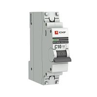 Автоматический выключатель 1P 10А (C) 6кА ВА 47-63 DC PROxima | код mcb4763-DC-1-10C-pro | EKF