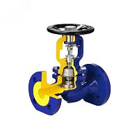 Клапан запорный чугунный 234A 150 Ру16 Тмакс 300С фланцевый со штурвалом сильфонный | код 234A150C01 | Zetkama