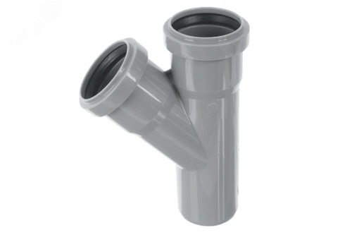 Тройник НПВХ внутренняя канализация 110x50 мм 87 градусов | код 2391024 | Хемкор