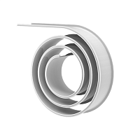 Рассеиватель гибкий опаловый из поликарбоната 60х8 мм, длина рулона 6,2 м | код V2-XL-OP00-02.0.0111.00 | Вартон