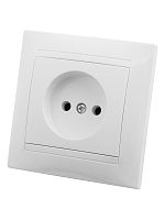 Розетка 2П 10А 250В белая Лама TDM | код SQ1815-0022 | TDM