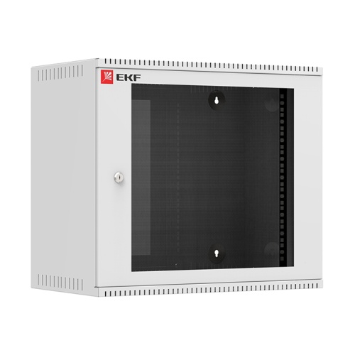 Шкаф телекоммуникационный настенный 9U (600х350) дверь стекло, Astra серия PROxima | код ITB9G350 | EKF