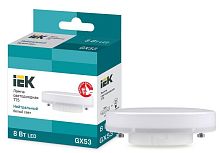 Лампа светодиодная ECO T75 таблетка 8Вт 230В 4000К GX53 | код. LLE-T80-8-230-40-GX53 | IEK
