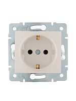 KARINA Розетка с/з керамика жемчужно-белый перламутр (10шт/120шт) | код 707-3088-122 | Lezard