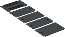 ITK by ZPAS Панель осн. шкафа 600х1200 чер. РФ | код ZP-BP05-600-1200-R | ITK by IEK