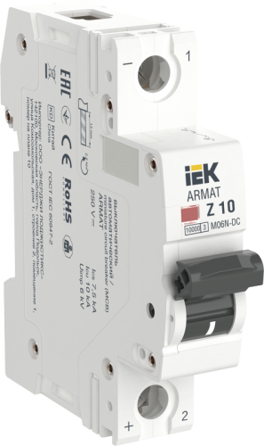 ARMAT Авт. выкл. M06N-DC 1P Z 10А IEK | код AR-M06N-1-Z010DC | IEK