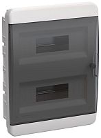 Корпус пластиковый ЩРВ-П-24 IP41 черн. прозр. дверь TEKFOR | код TF5-KP12-V-24-41-K01-K03 | IEK