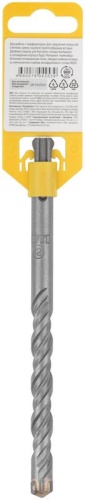 Бур по бетону SDS-PLUS профи крестообразная вставка двойная спираль 12х160мм FIT 33068 фото 4