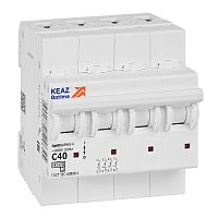 Выключатель автоматический четырехполюсный 40А C 4,5кА AC OptiDin BM63-4C40-4,5-УХЛ3 | код 326825 | КЭАЗ