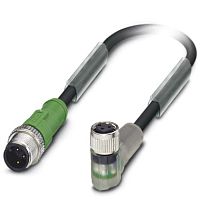 Кабель для датчика / исполнительного элемента SAC-3P-M12MS/0,3-PUR/M 8FR-2L | код 1694884 | PHOENIX CONTACT
