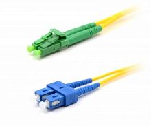 Патч-корд оптический TWT, PVC, дуплексный, LC/APC-SC/UPC, SM OS2, 0.5 м | код TWT-2LC-2SC/SAU-0.5 | TWT
