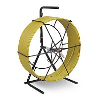 Cabeus Pull-M3-4,5-80m Устройство для протяжки кабеля мини УЗК в металлической кассете с держателем тип №3, 80м (диаметр стеклопрутка 4,5 мм) | код 9875c | Cabeus