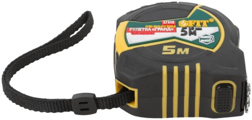 Рулетка Гранд 5мх19мм калибр. лента; нейлон. покрытие; магн. крючок; двойной стопор; прорезиненный корпус FIT 17325 фото 11 Рулетка Гранд 5мх19мм калибр. лента; нейлон. покрытие; магн. крючок; двойной стопор; прорезиненный корпус FIT 17325 фото 11