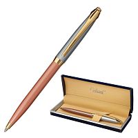 Ручка подарочная шариковая GALANT DECORO ROSE , корпус хром/розовый, детали золотистые, узел 0,7 мм, синяя | код 143505 | GALANT