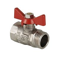 Кран шар. COMPACT, рукоятка бабочка 1/2" вн.-нар. | код. VT.093.N.04 | VALTEC