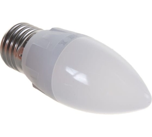 Лампа светодиодная LED 7вт 175-250В свеча матовая 600Лм Е27 4000К Uniel ЯРКАЯ | код UL-00002412 | Uniel