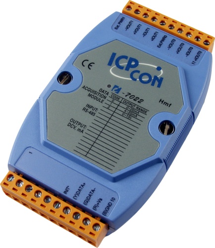 I-7022 CR 2-channel 12-bit analog output module (channel to channel isolated) | код 00-01094325 | ICP DAS
