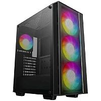 Корпус Deepcool Matrexx 55 V4 MESH черный без БП ATX 7x120mm 2x140mm 2xUSB3.0 audio bott PSU | код 2019544 | DEEPCOOL