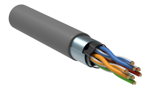 ITK Витая пара F/UTP 5E 4х2х24AWG PVC серый (305м) РФ/С | код LC1-C5E04-311-S-R | ITK by IEK