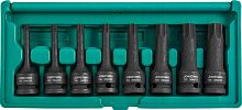 S06A408S Набор ударных головок TORX 1/2DRT30- T80 78мм, 8 предметов | код S06A408S | JONNESWAY