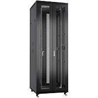 Cabeus ND-05C-42U80/120-BK Шкаф монтажный телекоммуникационный 19 напольный для распределительного и серверного оборудования 42U 800x1200x2055mm (ШхГхВ) передняя и задняя двойные перфорированные двери, ручки с замком, цвет черный (RAL 9004) | код 97