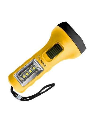 Фонарь ручной 0.5ВтLED+4SMD(1Вт) 1xAA корпус ABS-пластик ремешок ручной