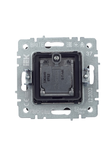 BRITE Розетка двойная TV+SAT РТВ/РСп12-БрШ шампань | код BR-AF20-O-K37 | IEK фото 6