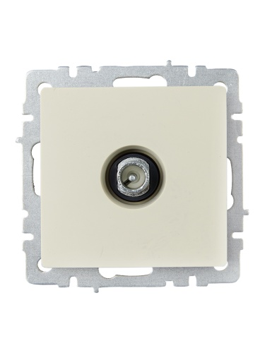 BRITE Розетка TV проходная РТВ10-0-БрКр бежевый | код BR-A10-P-K10 | IEK фото 7