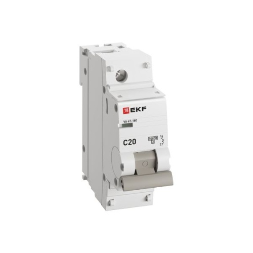 Автоматический выключатель 1P 20А (C) 10kA ВА 47-100 PROxima | код mcb47100-1-20C-pro | EKF фото 4 Автоматический выключатель 1P 20А (C) 10kA ВА 47-100 PROxima | код mcb47100-1-20C-pro | EKF фото 4