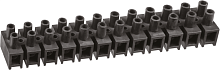 Колодка клеммная 10х35кв.мм 12пар NTB-HPP-S12-80/BL квадратн. полипропилен черн. | Код. 71018 | Navigator