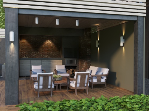 Светильник уличный 5110 потолочный GU10 IP65 белый IEK | код LT-UPU0-5110-GU10-1-K01 | IEK фото 3