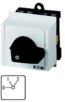 Последовательный переключатель 1P , Ie = 12A , Пол. 0-1-2 , 60 ° , 45x45mm , модульное исполнение, T0-1-91/IVS | код 079201 | EATON