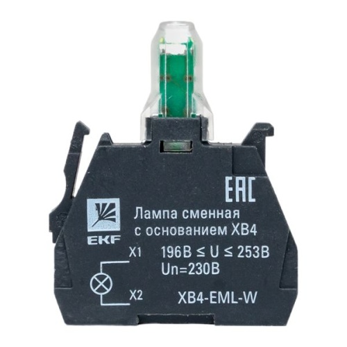 Лампа сменная c основанием XB4 белая 230В PROxima | код XB4-EML-W | EKF фото 3 Лампа сменная c основанием XB4 белая 230В PROxima | код XB4-EML-W | EKF фото 3