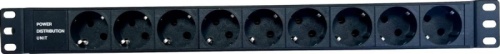 Блок распределения питания NTSS NTSS-PDU-DA2037 гор.размещ. 9xSchuko базовые 16A клеммная колодка | код 1993710 | NTSS
