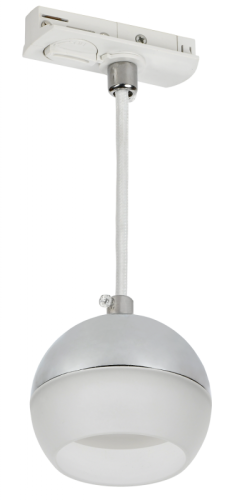 Светильник 4119 декор. трековый подвесной GX53 хром IEK | код LT-UCB0-4119-GX53-1-K23 | IEK