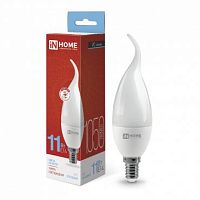 Лампа светодиодная LED-СВЕЧА НА ВЕТРУ-VC 11Вт свеча на ветру 6500К холод. бел. E14 1050лм 230В | код 4690612030494 | IN HOME