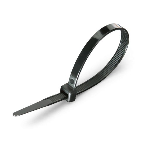 Стяжка нейлоновая КСС 8х500 (ч) (100шт.) (Fortisflex) | код 50287| Fortisflex