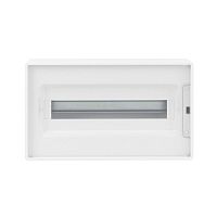 Щиток 18 мод настенный FRAME ЩРн-П-18, белый с прозрачной дверцей, с 2 шинами PEN на 8 и 10 отв. F18W1WT DKC | код F18W1WT | DKC