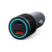 Автомобильное зарядное устройство c двумя портами (USB-C + USB-A) c LED-подсветкой, 68Вт REXANT | код 18-2231-5 | REXANT